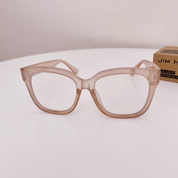 JIM HALO Oversized Square Computer Glasses Blue Light Blocker Glasses - Picture 5 of 10